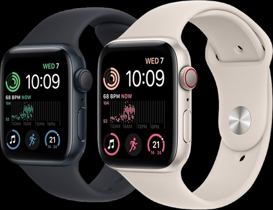 Apple Watch SE 2nd Gen WiFi + Cellular - fitness smartwatch with GPS and heart rate sensor